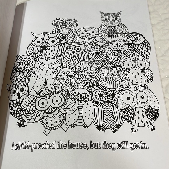 Brand New Mommy Drinks Because You Cry- Adult Coloring Book - Picture 6 of 9
